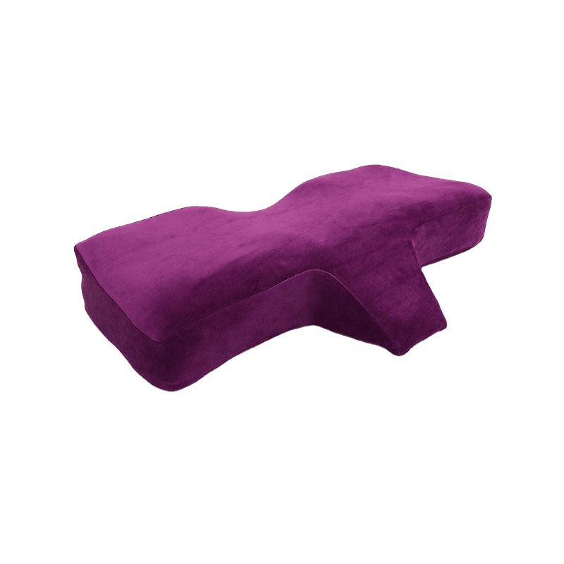 Bantal ekstensi bulu mata busa memori berkualitas tinggi kurva ergonomis meningkatkan bantal tidur bantal penyangga leher sandaran kepala cekung