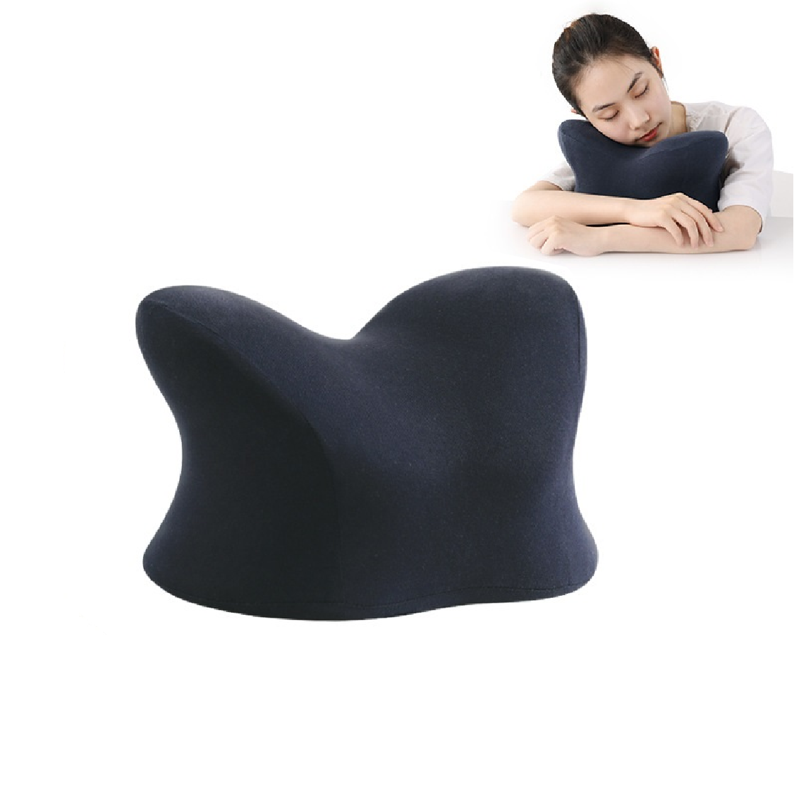 Bantal tidur siang siswa busa memori rebound lambat bantal tidur siang bantal leher